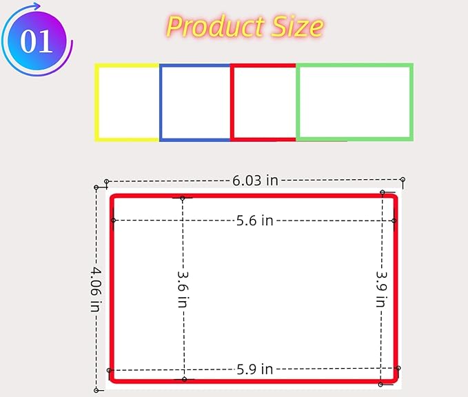 6" x 4" Large Moving Labels for Boxes Color-Coded Label Stickers for Moving for Home Organization Projects, Bins, Kitchen Storage Containers Moving Packing, Permanent Adhesive