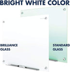 Quartet Dry Erase Board, Magnetic Whiteboard 36" x 24", Glass Board for Wall, Infinity, Brilliance White (G23624W)