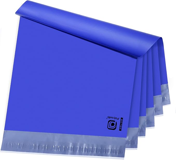 POLYSELLS 1000 pcs 10x13 Inches Purple Poly Mailers Shipping Envelopes, Strong Adhesive Sealing, Waterproof, and Tear-resistant Postal Mailing Bags for Clothing, Books, and Accessories