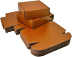 50 Pcs 6.3 x 6 x 1.6 inches Shipping Boxes for Small Business Cardboard Corrugated Mailer Boxes for Shipping Packaging Holidays Craft Gifts Giving Products (Copper, 6.3 x 6 x 1.6")