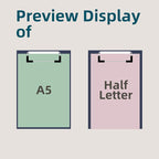 Small Clipboards 6" X 9" Mini Clipboards 4-Pack Half Letter Memo Size Clipboard Menu Pads Receipt Clips for School Office Restaurant Cafe Hotel (Black Clip)
