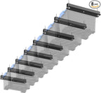 EVERHANGER Ceiling Storage Rack, Heavy Duty Overhead Storage Rack for Garage, Adjustable Ceiling Bin Storage System, 8 Sets for 7 Bins, 16 Inch