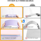 2 PCS Purple Clipboard with Pen Holder,Standard A4 Letter Size,Nursing Clip Boards 8.5x11 Heavy Duty,Low Profile Clipboards for Women Kids Teacher,School Office Home