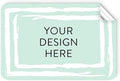 100 Custom Vinyl Stickers - Upload Your own Image, Text, Design, Logo - Personalized Logo Labels for Handmade, Packaging, Bottle, Jars, Candle, Brand Stickers (Mint, 4x2)