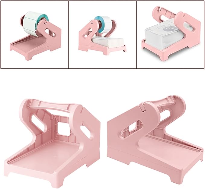 Thermal Label Holder for Roll and Fan-fold Labels Shipping Labels Holder Business Supplies for Desktop Label Printers Suitable for Merchants and Warehouse Managers