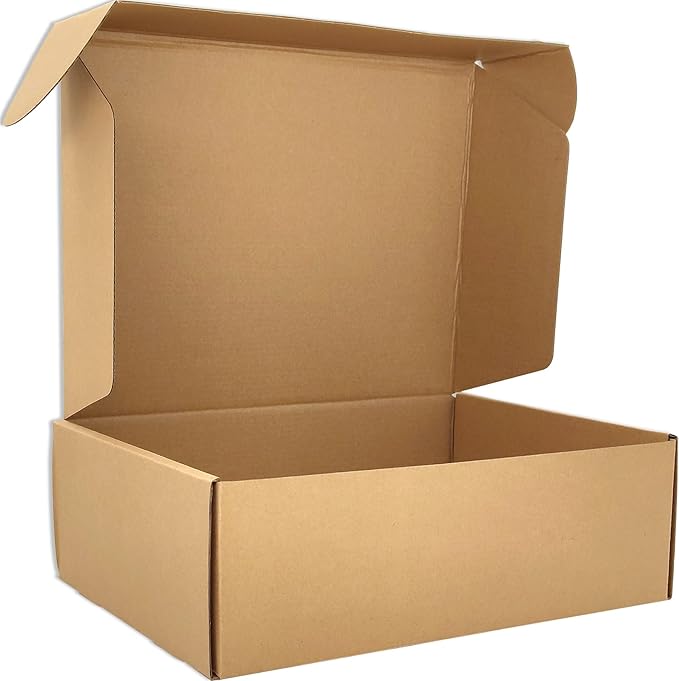Brown Shipping Boxes for Small Business Pack of 25-10x8x2.7 inches Cardboard Corrugated Mailer Boxes for Shipping Packaging Craft Gifts Giving Products