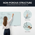 Magnetic Glass Whiteboard - Glass Dry Erase Board 48"x96" Large Frameless Board for Walls Office School and Home
