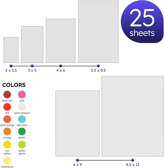 Custom Bright Neon Color Labels, Print Your Own Stickers, Upload Your Design for Printing - Smooth Matte Finish, Strong Adhesive, Crack and Peel - 3" x 5" - 25 Sheets per Pack (Sun Yellow)