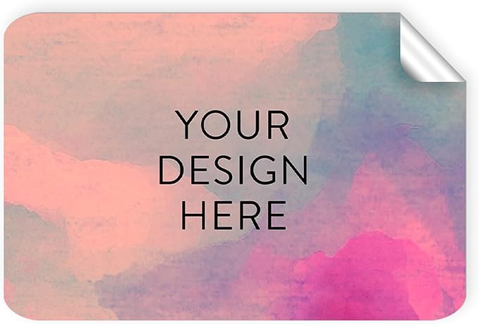 100 Custom Vinyl Stickers - Upload Your own Image, Text, Design, Logo - Personalized Logo Labels for Handmade, Packaging, Bottle, Jars, Candle, Brand Stickers (Rose, 5x3)