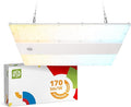 ASD LED Linear High Bay Light Fixture, Commercial Shop Lighting | 3CCT, Dimmable, Power Adjustable, DLC Premium, UL Listed | 320W 52000LM 3500-5000K 100-277V | Warehouse, Garage, Workshop Lamp | White