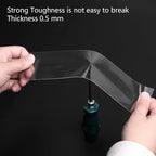DGSL Car Door Edge Guards Door Sill Protector, 0.8In x 19.7Ft 5D Carbon Fiber Car Wrap Film, Vinyl Automotive Wrap Film Anti-Collision Fits for Most Car (Transparent)