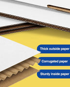 Assorted-Sizes-Shipping-Boxes-45-Pack: 4x4x2 & 6x4x3 & 7x5x2 Small-Shipping-Boxes-Mailers, White Corrugated-Cardboard-Boxes-for-Packing-Small-Business Mailing
