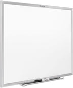 Quartet Magnetic Dry Erase White Board, 60"W x 36"HWhiteboard, Nano-Clean Surface Resists Ink Stains, Silver Aluminum Frame (SM535)