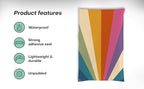 6x9 Poly Mailers – Retro Rainbow – Waterproof, Tear-Resistant Shipping Bags with Adhesive Seal – 100 Pack – Package Mint