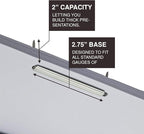 OLYMPX 500 Pcs of 2" Capacity Premium Metal Prong Paper Fastener Bases, 2.75 Inch Base for Paper File Clip Folder Accessories, Pack of 5 Boxes, 100 Bases per Box