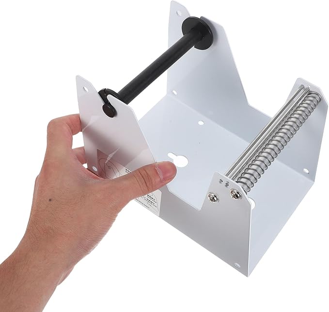 NUOBESTY Printer Label Dispenser Manual Sticker Roll Holder - Shipping Label Organizer Stand - Roll Dispenser Rack for Classroom Business Home