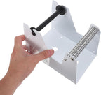 NUOBESTY Desktop Manual Label Dispenser Stand - Thermal Label Holder Roll Organizer - Sticker Dispenser Tool for Office Easy Application Roll Sticker Rack for Shipping Printers