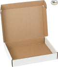 10 Pack 12"x9"x2" inch Small Shipping Boxes White Corrugated Cardboard Box for Small Business, Mailer, Shipping, and Packing