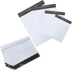 Outus 120 Pcs Poly Mailer Envelope 4 Sizes Shipping Bags Self Adhesive Clasp Envelope Self Adhesive Tear Proof Mailing Covers(13 x 17 In, 15 x 20 In, 16 x 22 In, 18 x 24 in,White)