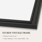4 THOUGHT Dry Erase Board, 18 x 24 in Magnetic Whiteboard Black Vintage Wood Frame Wall-Mounted White Board Decorative Notice Board for School, Office, Home, Kitchen with 8 Magnets 4 Markers 1 Eraser