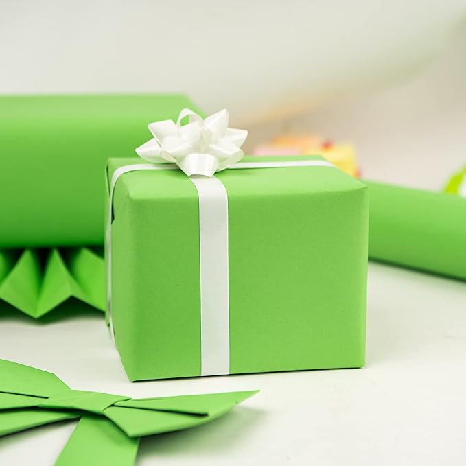 RUSPEPA Light Green Kraft Paper Roll - 36 inches x 100 feet - Recyclable Paper Perfect for Easter Wrapping, Craft, Packing, Floor Covering, Dunnage, Parcel, Table Runner