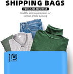POLYSELLS 100 pcs 10x13 Inches Blue Poly Mailers Shipping Envelopes, Strong Adhesive Sealing, Waterproof, and Tear-resistant Postal Mailing Bags for Clothing, Books, and Accessories