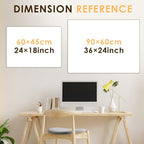 MAKELLO Dry Erase Calendar for Wall 24" x 18", Whiteboard Calendard with Cork Board for Office, Home, School, Family, Kitchen and Bedroom
