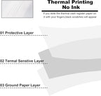 Jayard 3-1/8inches x 230' Thermal Paper Rolls for Credit Card - Cash Register Premium Tape Pos Printer (10 Rolls) (Jayard-TP)