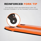 Tory Carrier Pallet Jack 5500 Lb. Capacity, Manual Pallet Truck 21 x 48 Forks Standard Duty Hand Trucks