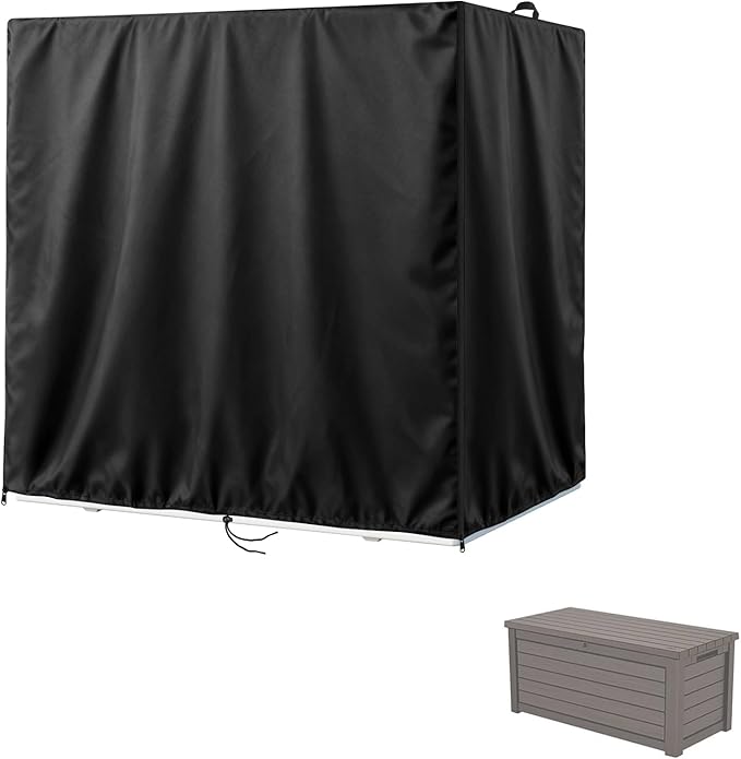 Kasla Storage Cabinet Cover, Outdoor Chest Storage Waterproof Cover, Weatherproof Cabinets Covers for Kitchen Patio Garden Backyard - 62"Lx29"Wx26"H