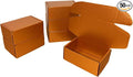 50 Pcs 4.3 x 3.1 x 2 inches Mini Size Corrugated Cardboard Gift Boxes Recyclable Shipping Boxes for Packing Jewelry Ornament Gift Craft Packaging Supplier (Copper, 4.3 x 3.1 x 2")