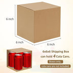 Eupako 6x6x6-Small-Shipping-Boxes-30-Pack-Brown-Corrugated-Box-Mailers, Cardboard Boxes for Packaging Small Business, Mailing