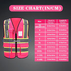 AYKRM Custom Logo Personalised Printed High Visibility Reflective 2 two tone work construction Safety Vest