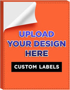 Custom Bright Neon Color Labels, Print Your Own Stickers, Upload Your Design for Printing - Smooth Matte Finish, Strong Adhesive, Crack and Peel - 8.5" x 11" - 25 Sheets per Pack (Dark Orange)