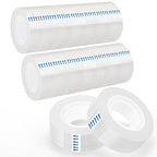 OWLKELA 16 Rolls Transparent Tape Refills, Clear Tape, All-Purpose Transparent Glossy Tape for Office, Home, School