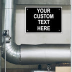 Aluminum Weatherproof Metal Sign Multiple Sizes Custom Personalized Text Here Black White Traffic Regulation Horizontal Street Signs 10x7Inches