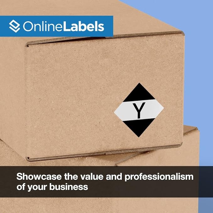 OnlineLabels 4" x 4" Square Labels - Permanent Adhesive, White Matte - Great for Product Labels, Organization, Jars, & More - for Inkjet & Laser Printers – Pack of 400 Labels, 100 Sheets OL3027WX