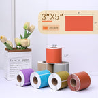 PARLAIM 5 X 3 inch Rectangle Inventory Labels Color Coding Stickers, 250PCS Permanent Sticker for Warehouse Moving Box Square Label (Salmon)