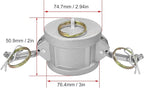 2PCS Cam and Groove Fitting, Aluminum, Type DC, 2" Dust Cap, with 2PCS Camlock Gasket Fitting (2")