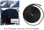 50ft - 1/4 inch & 1/2 inch PET Expandable Braided Sleeving – Black – Alex Tech Braided Cable Sleeve