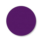 Mighty Line 5.7" Solid Dot Shaped Floor Marking Tape for Safety, Caution, Warning, Heavy-Duty, Peel and Stick, Adhesive Circle Spots, Industrial Quality, Purple, Pack of 100