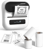 Phomemo M220 Label Maker, New Flagship 3.14 Inch Bluetooth Portable Thermal Label Printer for Barcode, Address, Labeling, Mailing, File Folder, Easy to Use, Support Phone&PC