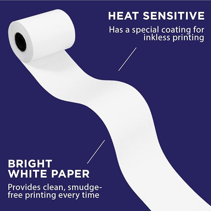 Thermal Paper for Clover Mini Thermal Printer by Paper Planet | C200 C300 C301 C302 C305 | 120 Rolls