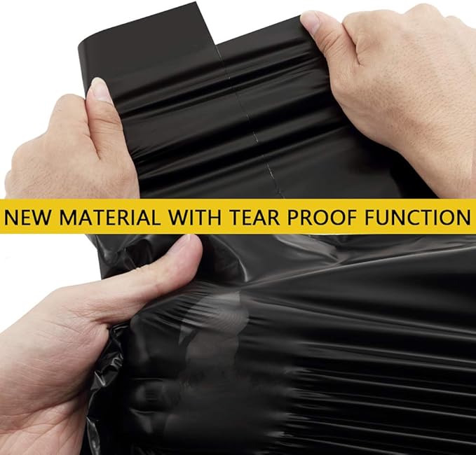 UCGOU Poly Mailers 24x24 Inch Black 50 Pack Extra Large Shipping Bags Strong Thick Mailing Envelopes Self Seal Adhesive Waterproof and Tear Proof Shipping Bags for Clothes