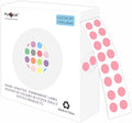 PARLAIM 1000 PCS Color Coding Labels Circle Dot Stickers,1/4 Inch Roll Colorful Coding Label Sticker for Office,Student Classroom (Pink)