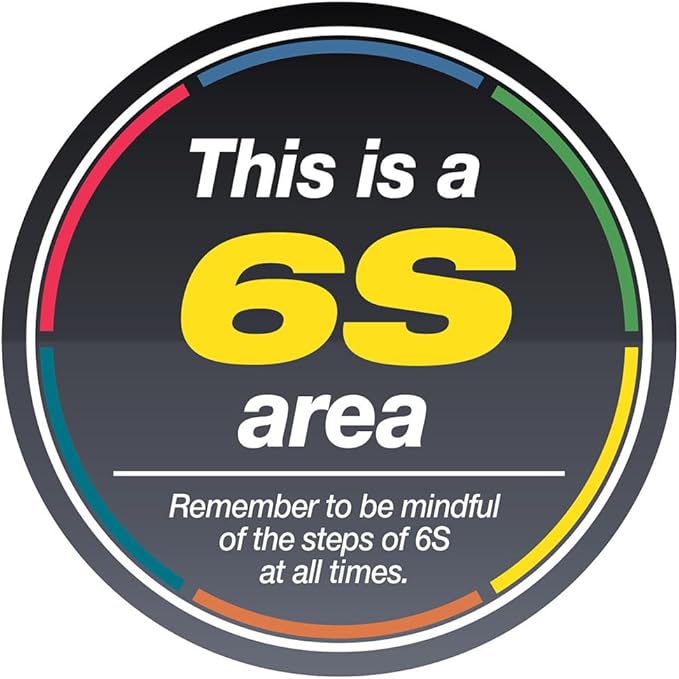 6S Area - Floor Sign 24" x 24" - Permanent
