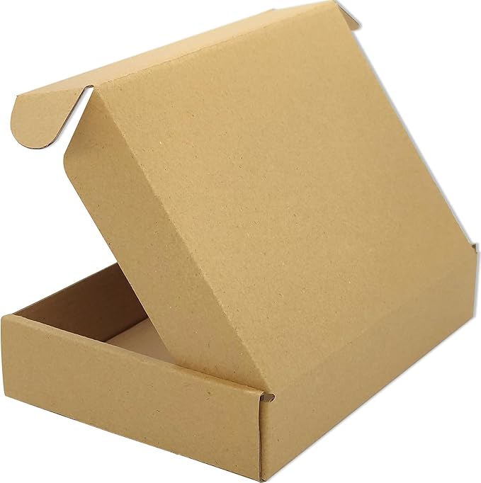 Small Brown Shipping Boxes for Small Business Pack of 25-11x8x2 inches Cardboard Corrugated Mailer Boxes for Shipping Packaging Craft Gifts Giving Products