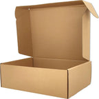 Brown Shipping Boxes for Small Business Pack of 25-10x8x2.7 inches Cardboard Corrugated Mailer Boxes for Shipping Packaging Craft Gifts Giving Products