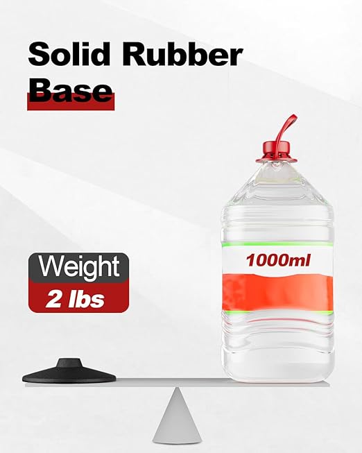 RoadHero Plastic Stanchion Post, Red Carpet Ropes and Poles with Weighted Base, Velvet Rope Barrier for Crowd Control, Party and Movie Theater, 2 PCS