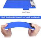 6 PCS Clipboards Bulk with Pen Holder,Standard A4 Letter Size,Plastic Clip Boards 8.5x11 Heavy Duty,Low Profile Clipboard for Men Kids Teacher,Office School Home Work,Blue